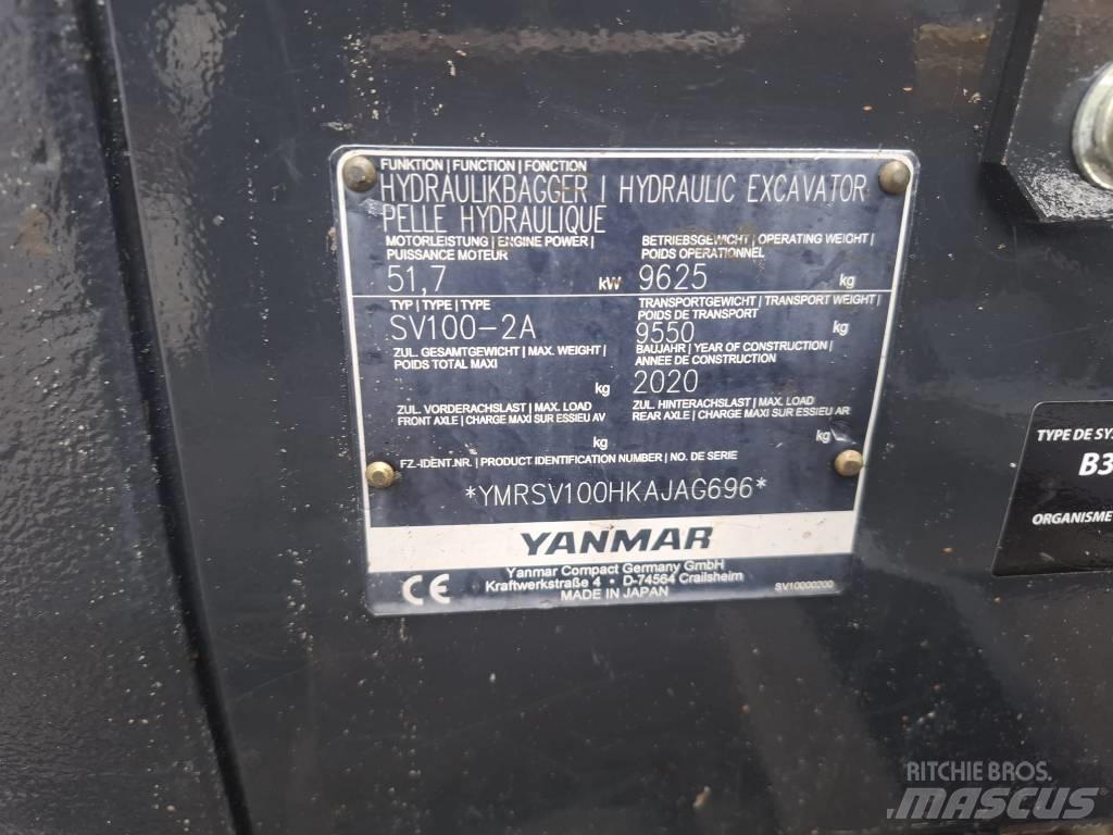 Yanmar SV 100-2A Midi-gravemaskiner 7t - 12t