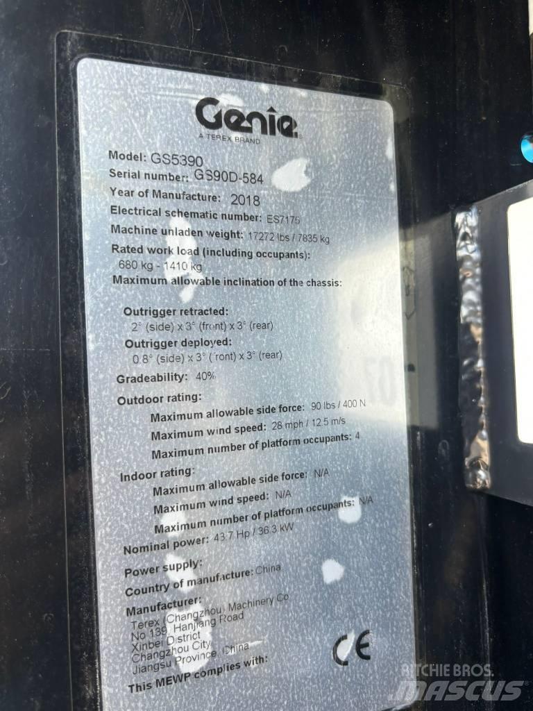 Genie GS 5390 RT Saxlifte