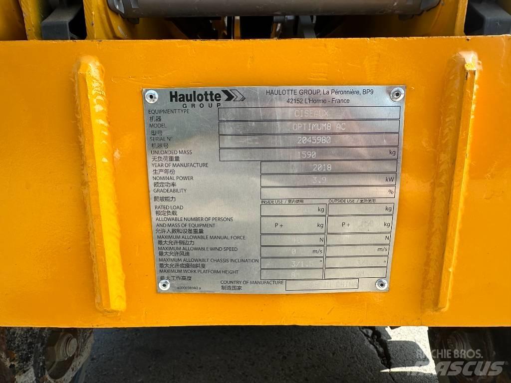 Haulotte OPTIMUM 8 Saxlifte