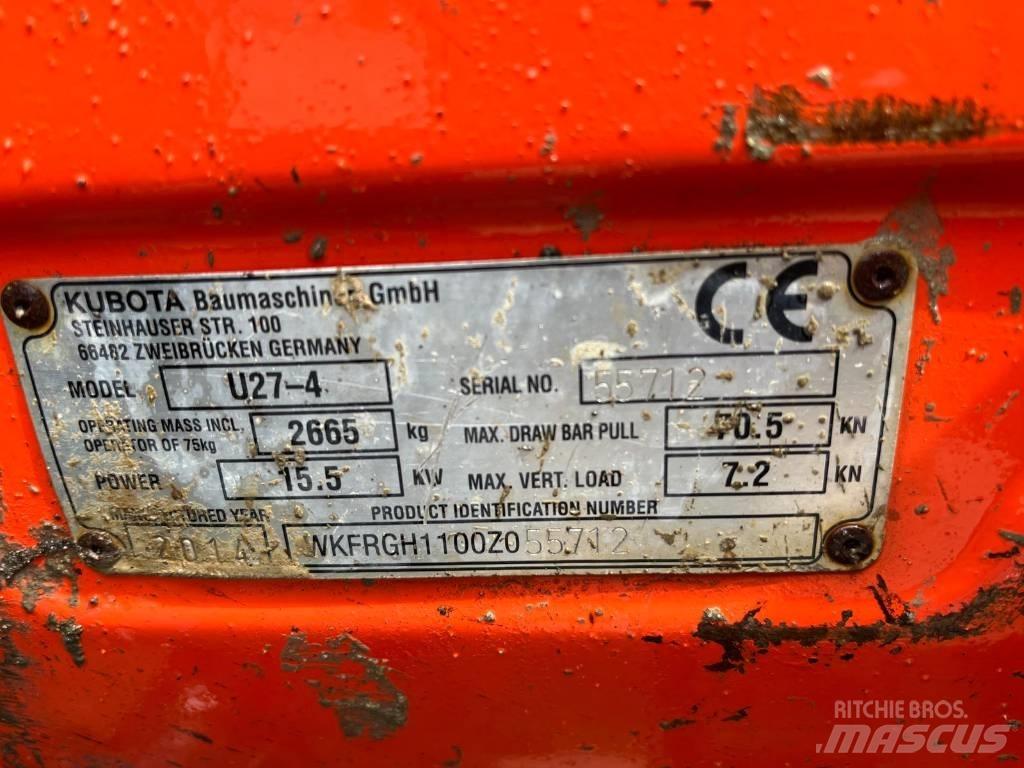Kubota U 27-4 Minigravemaskiner