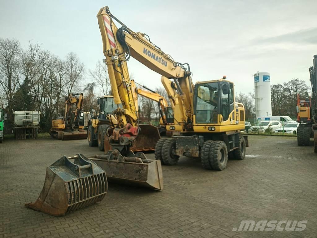 Komatsu PW 160-10 Gravemaskiner på hjul