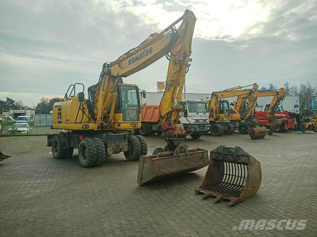 Komatsu PW 160-10 Gravemaskiner på hjul
