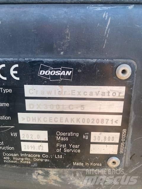 Doosan DX 300 LC-5 Gravemaskiner på larvebånd