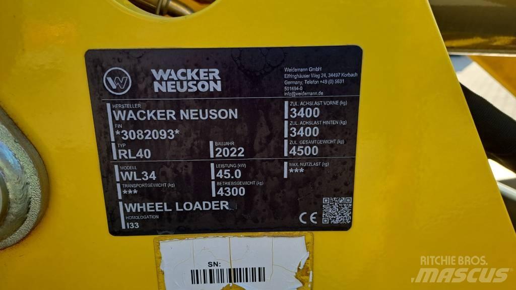 Wacker Neuson WL34 Læssemaskiner på hjul
