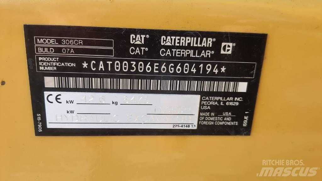 CAT 306 CR 07A Minigravemaskiner
