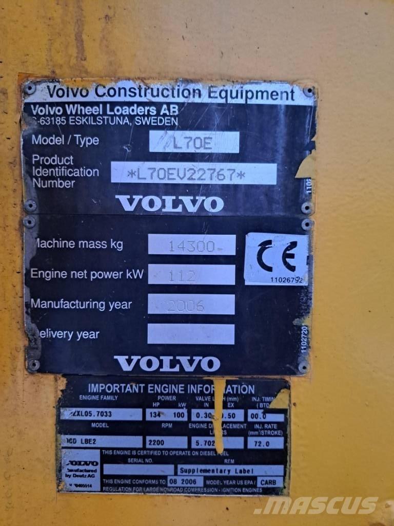 Volvo L 70 E Læssemaskiner på hjul
