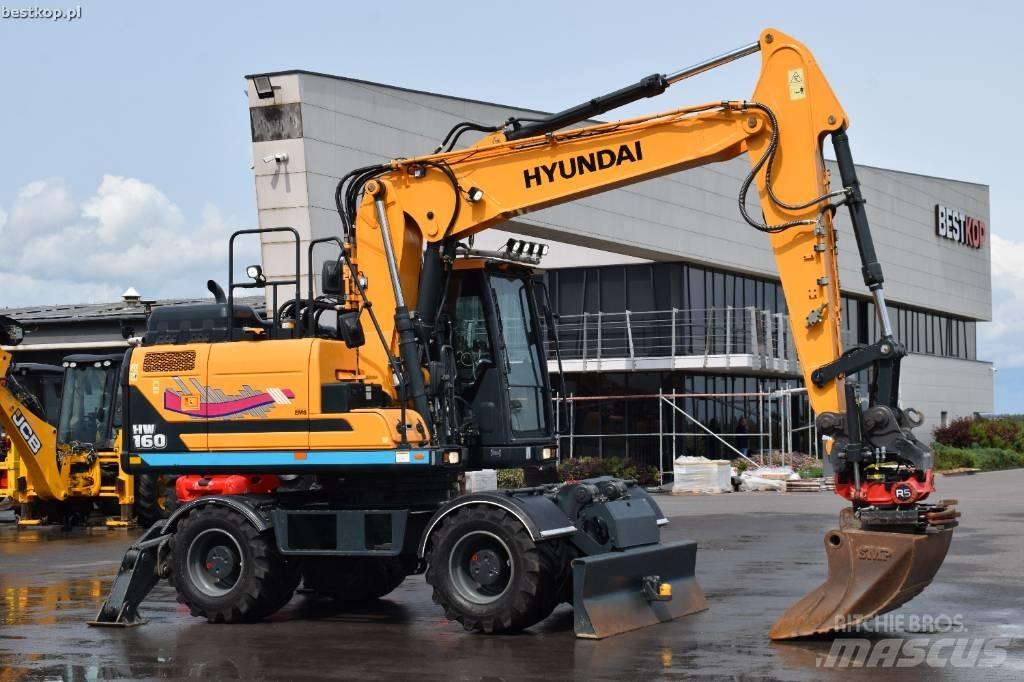 Hyundai HW 160 Gravemaskiner på hjul