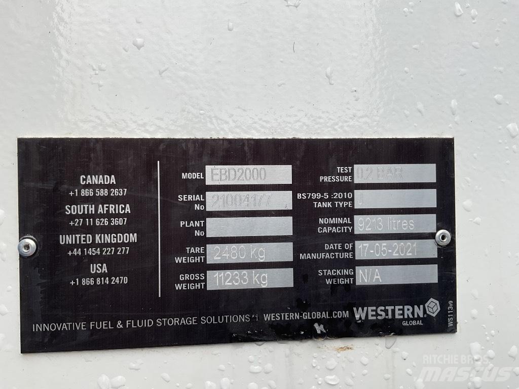 Western EBD2000 Brændstof- og tilsætningstank.