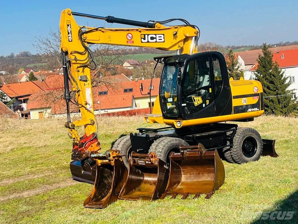 JCB JS 145 W Gravemaskiner på hjul
