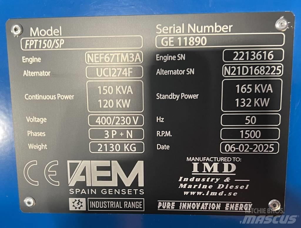 FPT 150/SP Dieselgeneratorer