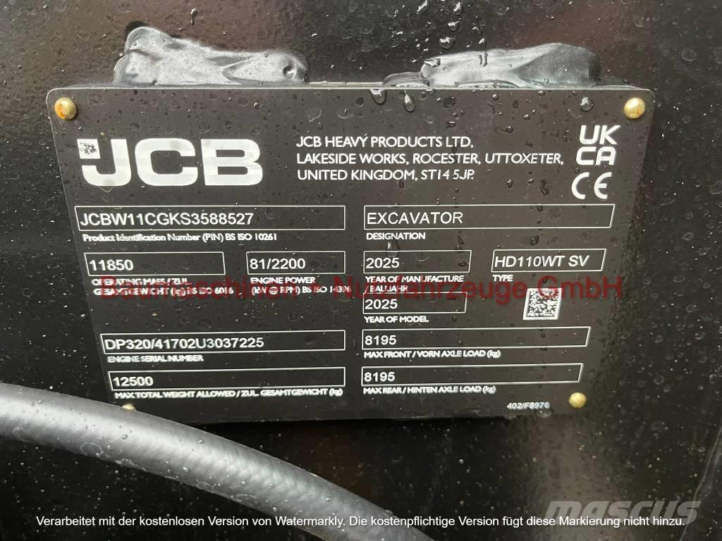 JCB Hydradig 110W Gravemaskiner på hjul