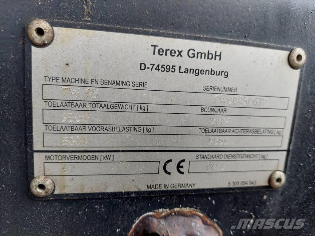 Terex TW 85 Gravemaskiner på hjul
