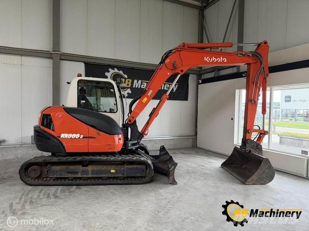 Kubota KX080-3 Midi-gravemaskiner 7t - 12t