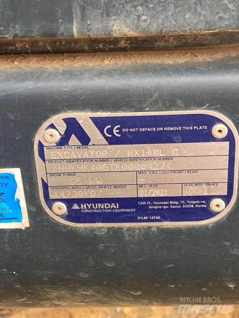 Hyundai HX140LC Gravemaskiner på larvebånd