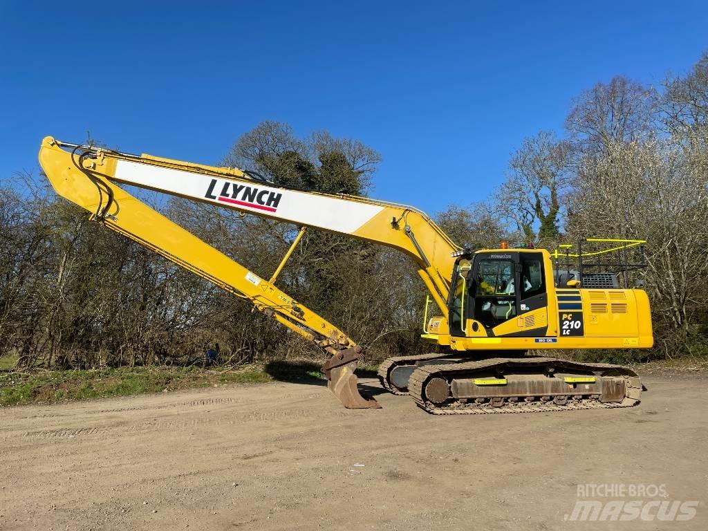 Komatsu PC 210 Gravemaskiner med lang gravebom