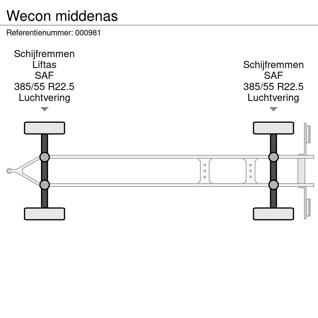 Wecon middenas Anhænger med lad/Flatbed