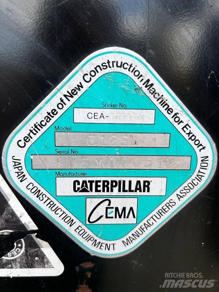 CAT 312 E Gravemaskiner på larvebånd