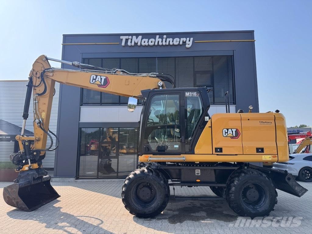 CAT M316 Gravemaskiner på hjul