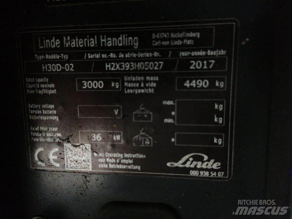 Linde H30D-02 Diesel gaffeltrucks
