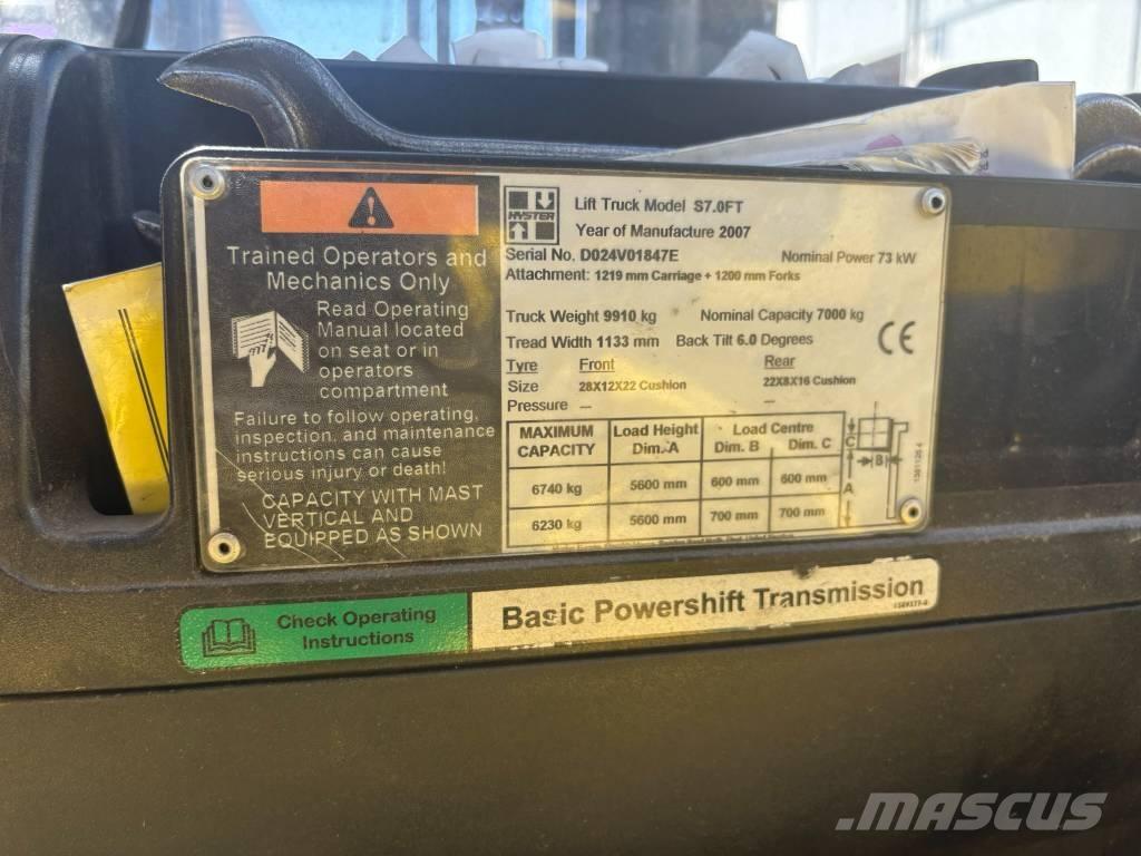 Hyster S7.0FT LPG gaffeltrucks