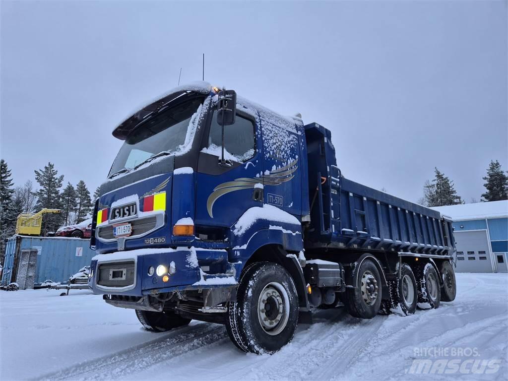 Sisu E12M 480 10X4 Autotransportere / Knæklad
