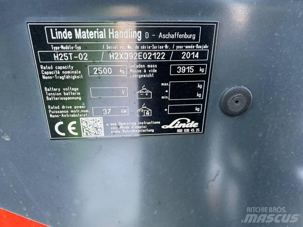 Linde H25T-02 LPG gaffeltrucks