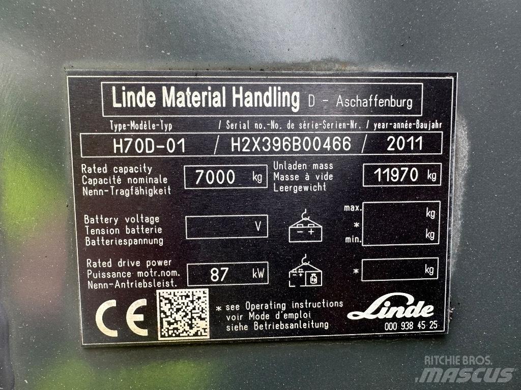 Linde H70D Diesel gaffeltrucks