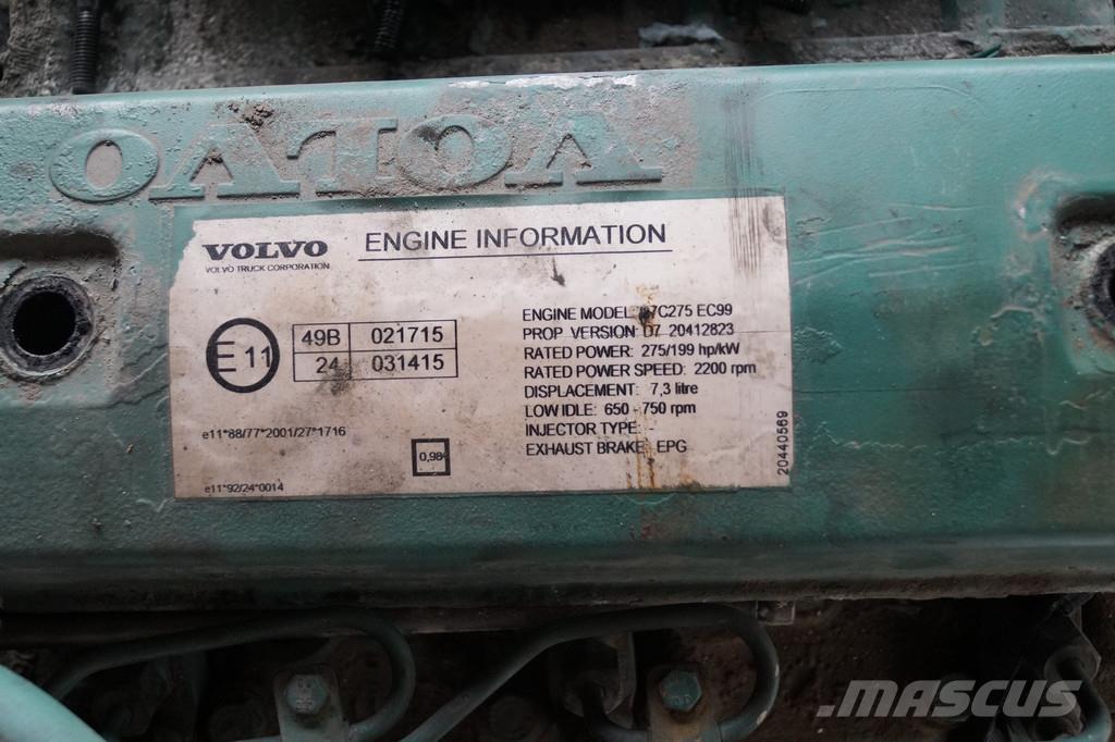 Volvo D7C 275 USED Motorer