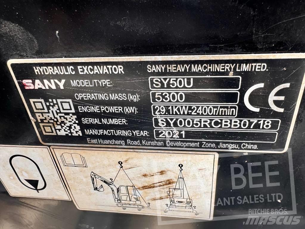 Sany SY 50 U Minigravemaskiner