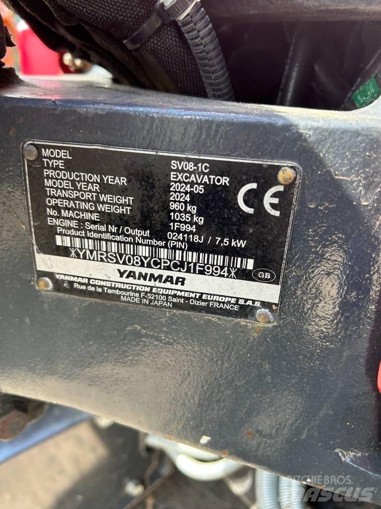 Yanmar SV08-1C Minigravemaskiner