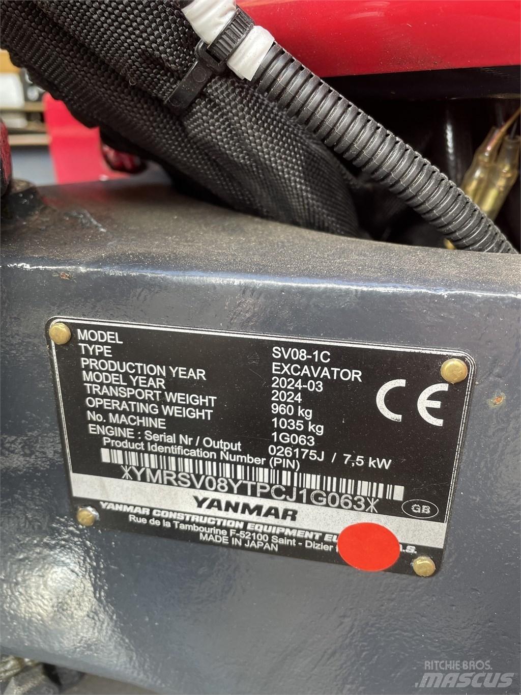 Yanmar SV 08 Minigravemaskiner