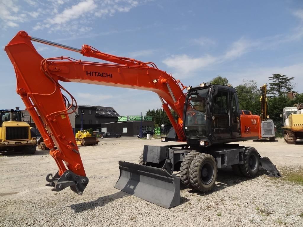 Hitachi ZX 160 W Gravemaskiner på hjul