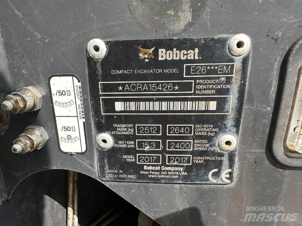Bobcat E 26 Minigravemaskiner