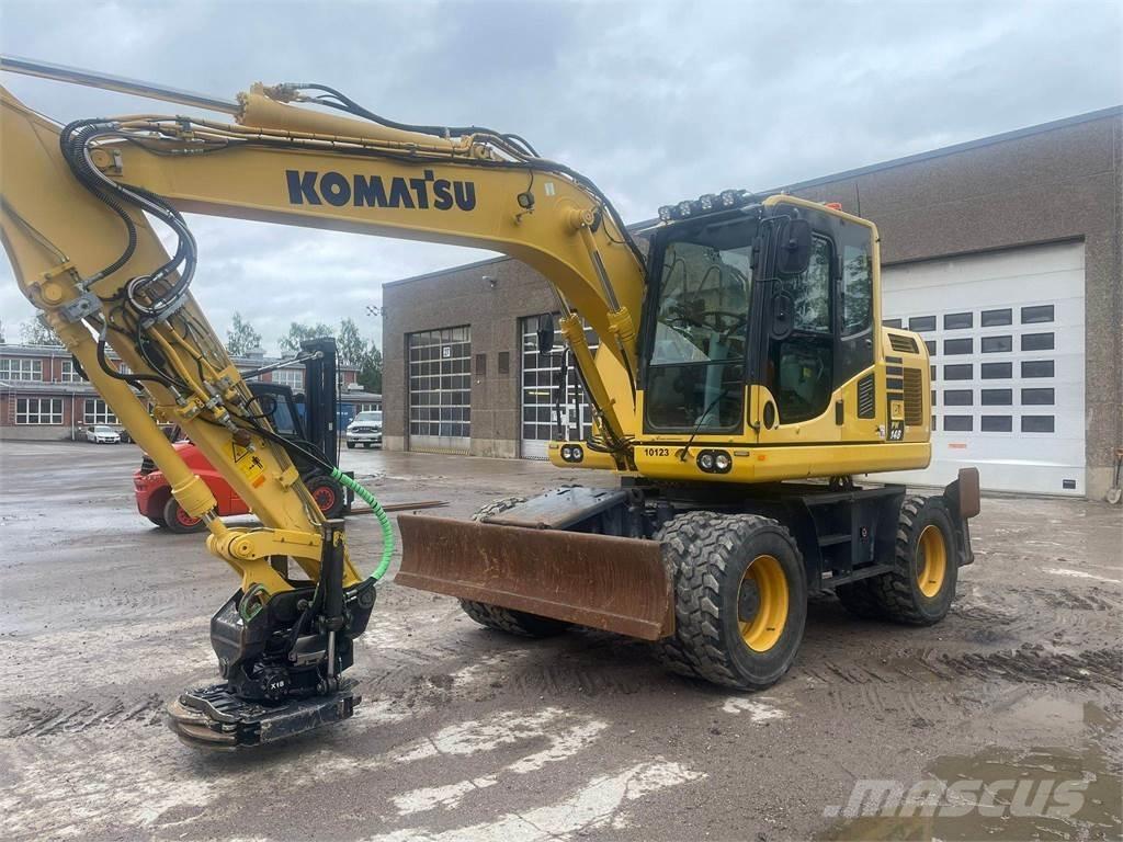 Komatsu PW148-10 Gravemaskiner på hjul