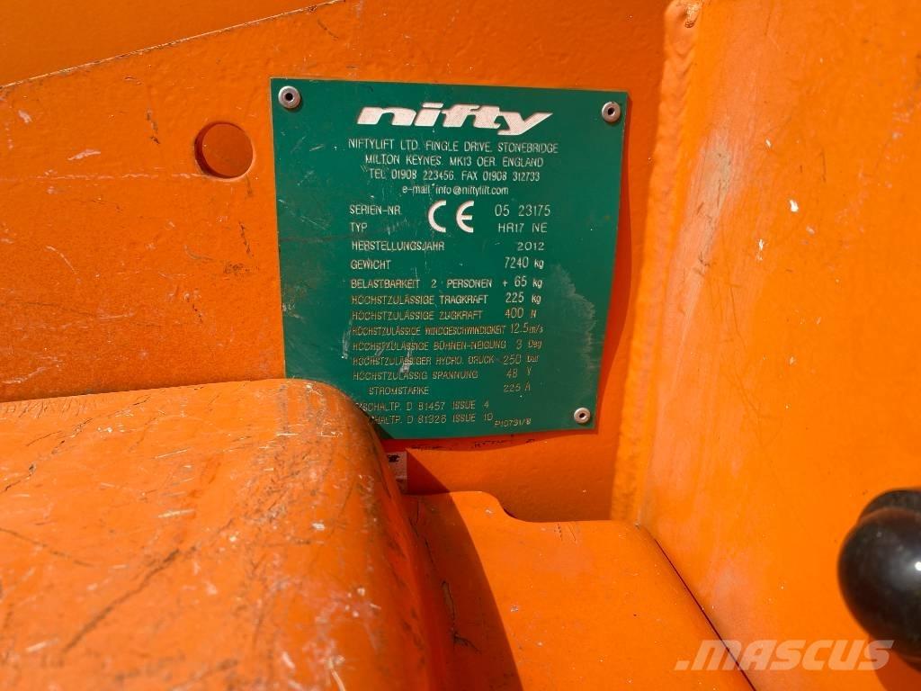Niftylift HR 17NE Bomlifte med knækarm