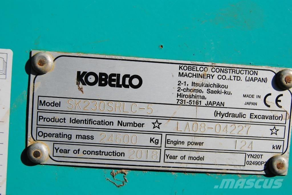 Kobelco SK230SRLC-5 Gravemaskiner på larvebånd