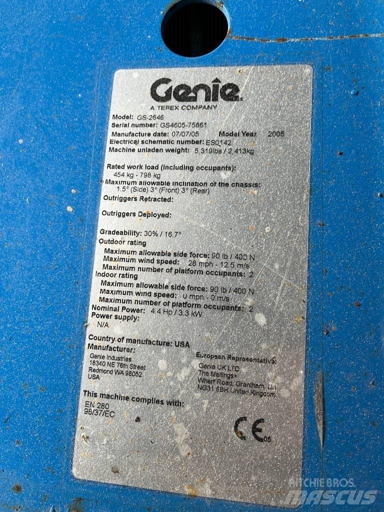 Genie GS 2646 Saxlifte