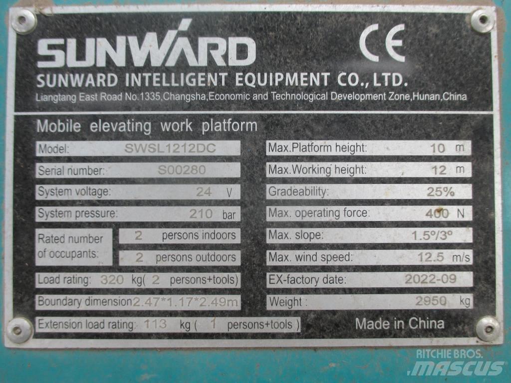 Sunward SWSL 1212 DC Saxlifte