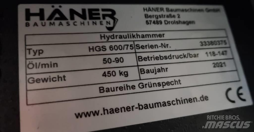 Häner HGS 600/75 Hydraulik / Trykluft hammere
