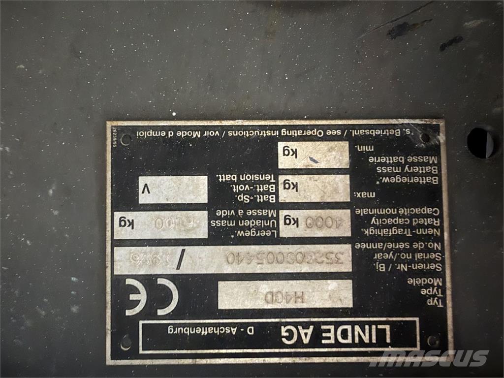 Linde H40D Diesel gaffeltrucks