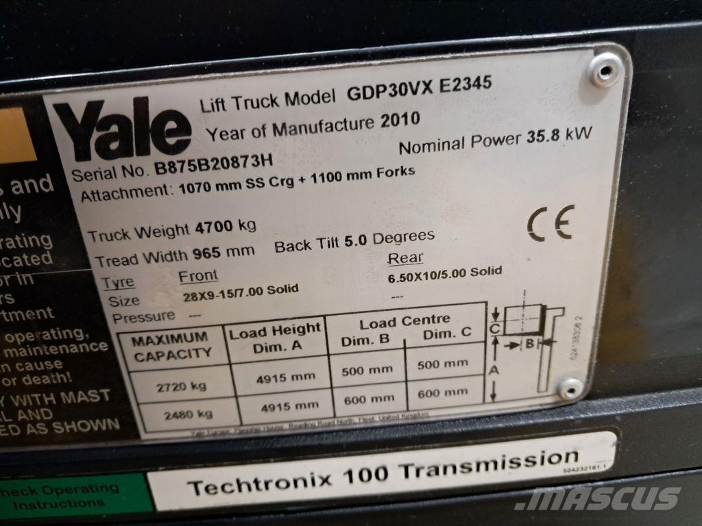 Yale GDP30VX Diesel gaffeltrucks