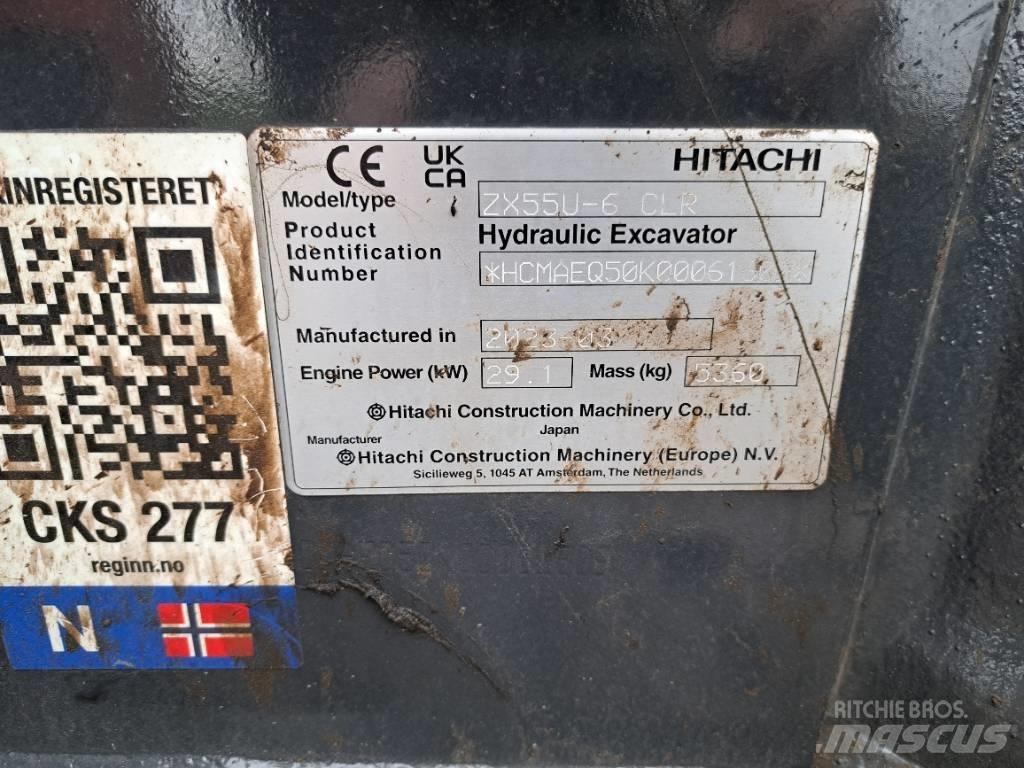 Hitachi ZX55US-6 CLR Minigravemaskiner