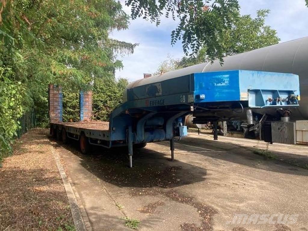 Nicolas B4037D Semi-trailer med lad/flatbed
