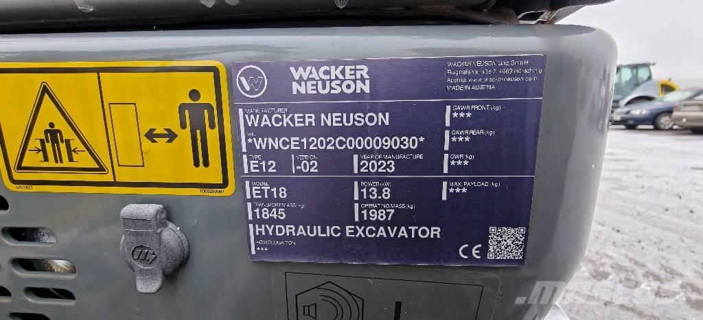 Wacker Neuson ET 18 Minigravemaskiner
