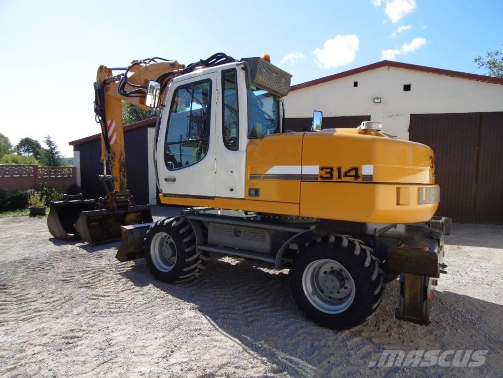 Liebherr A314 Gravemaskiner på hjul