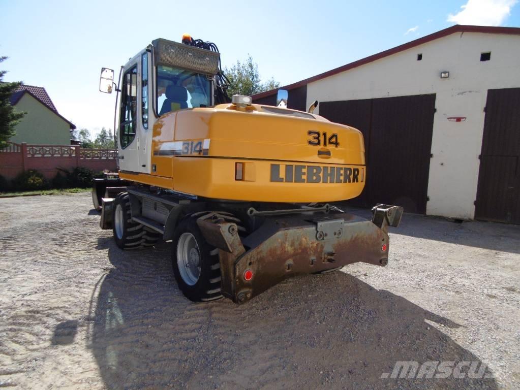 Liebherr A314 Gravemaskiner på hjul