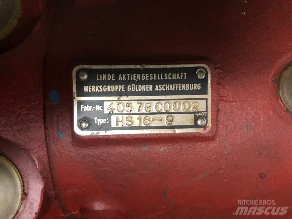 Linde HS16-9 Andet tilbehør