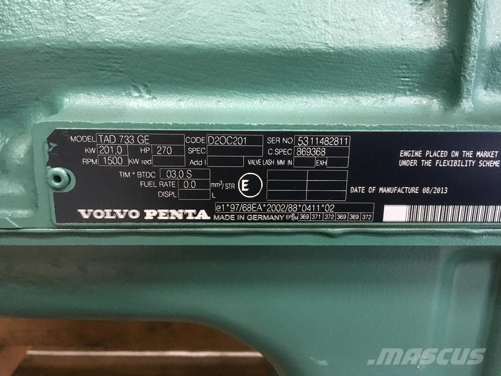 Volvo TAD733GE NEW Motorer