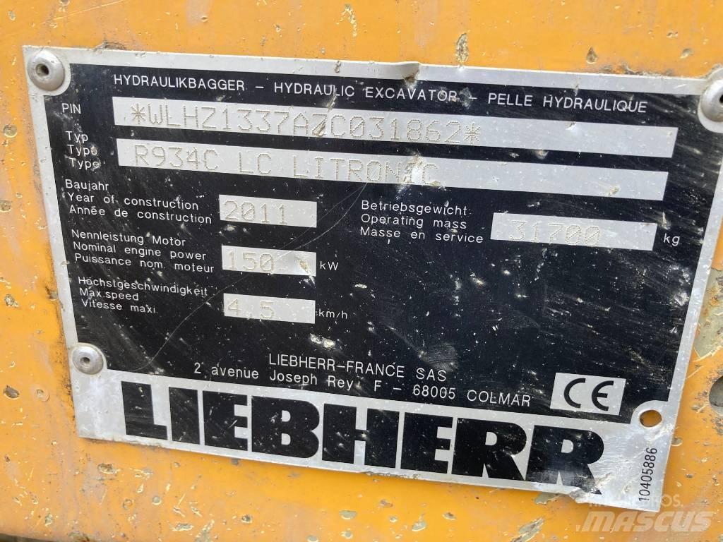 Liebherr R 934 C Gravemaskiner på larvebånd