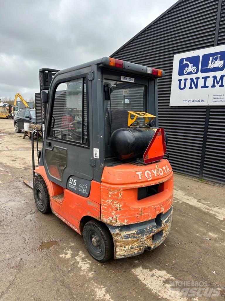 Toyota FG18 LPG gaffeltrucks